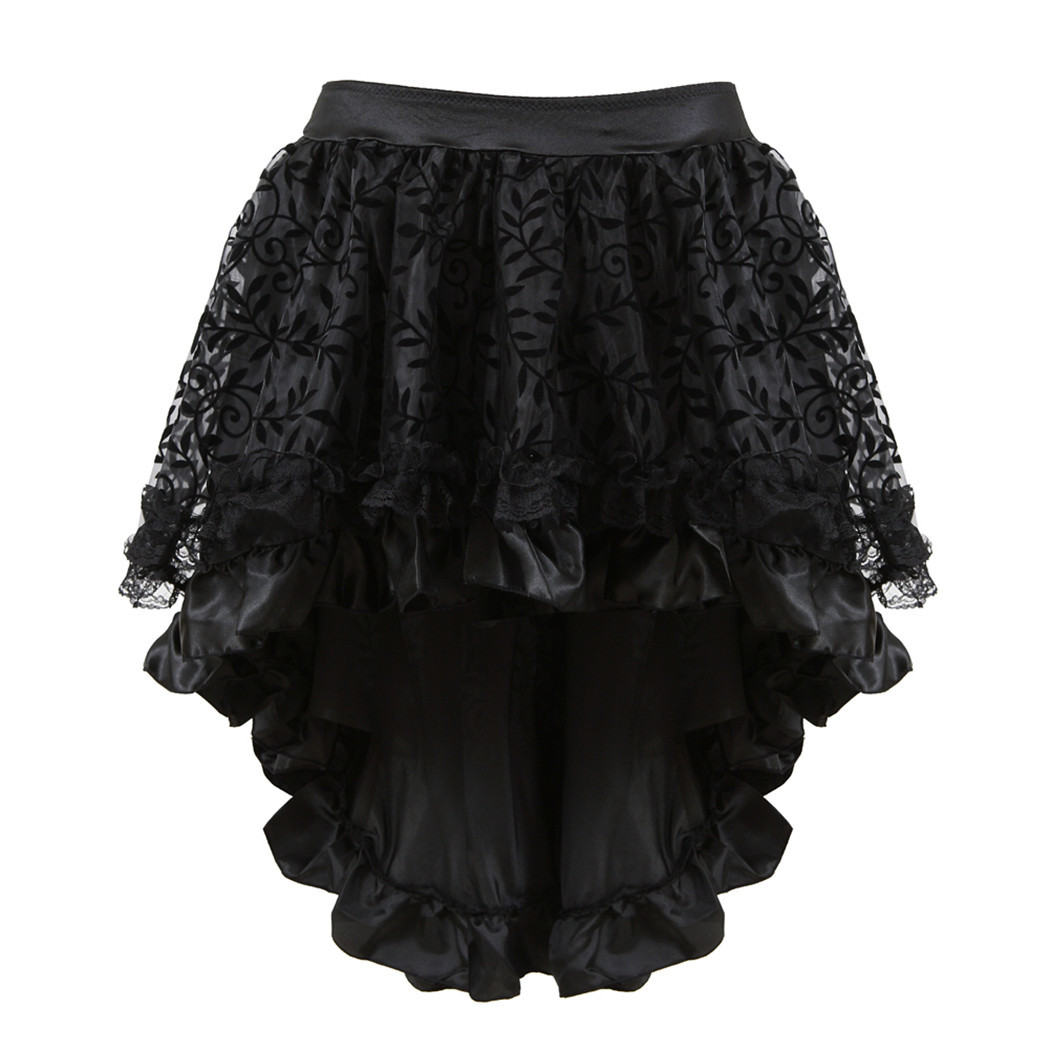 solid color velvet skirt with zipper