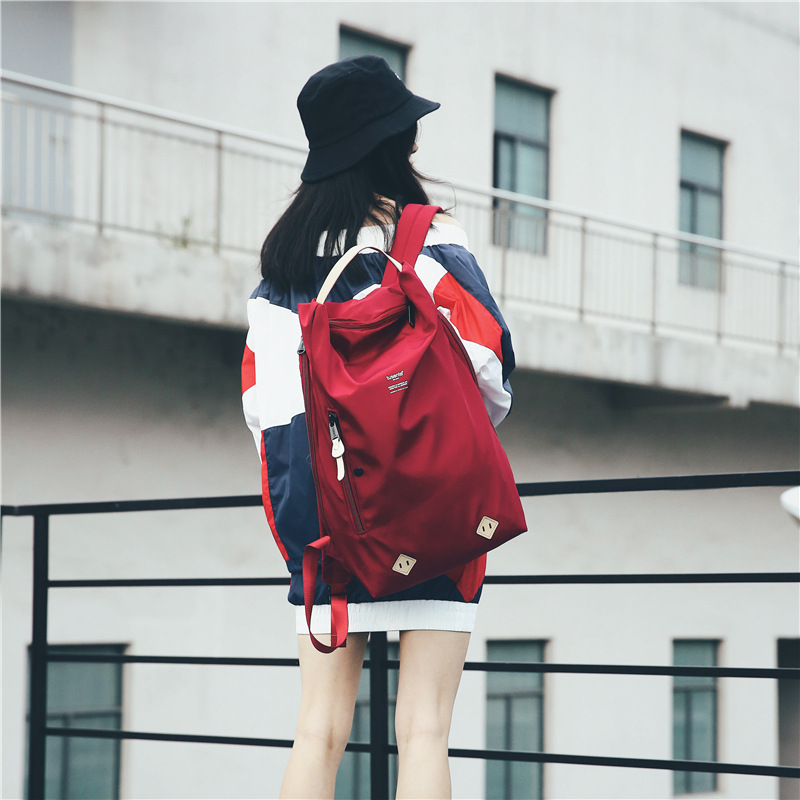 Big capacious nylon travel bag