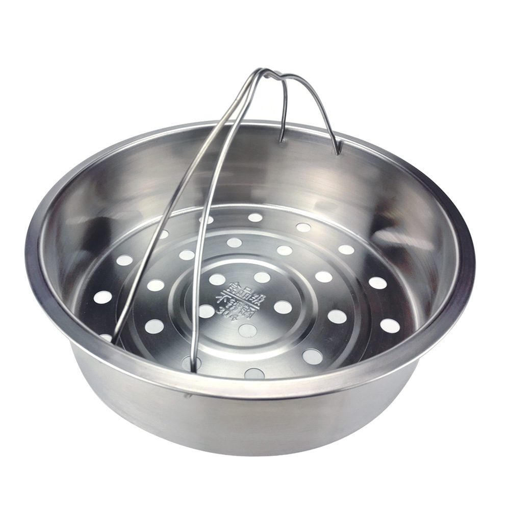 304 vapor de acero inoxidable hogar espesado olla de arroz vapor incorporado vapor de acero inoxidable con mango