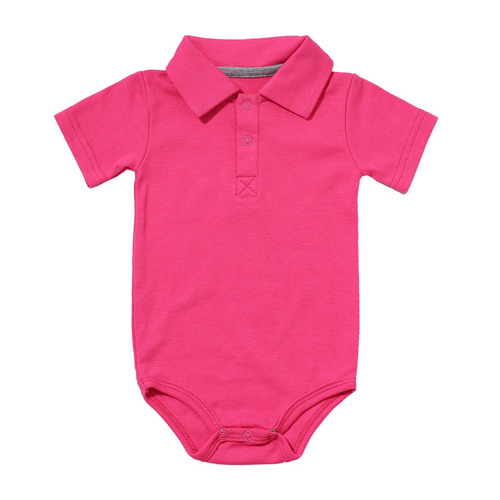 Baby clothing summer short-sleeved polo baby jumpsuit foreign trade romper baby clothes khaki newborn clothes