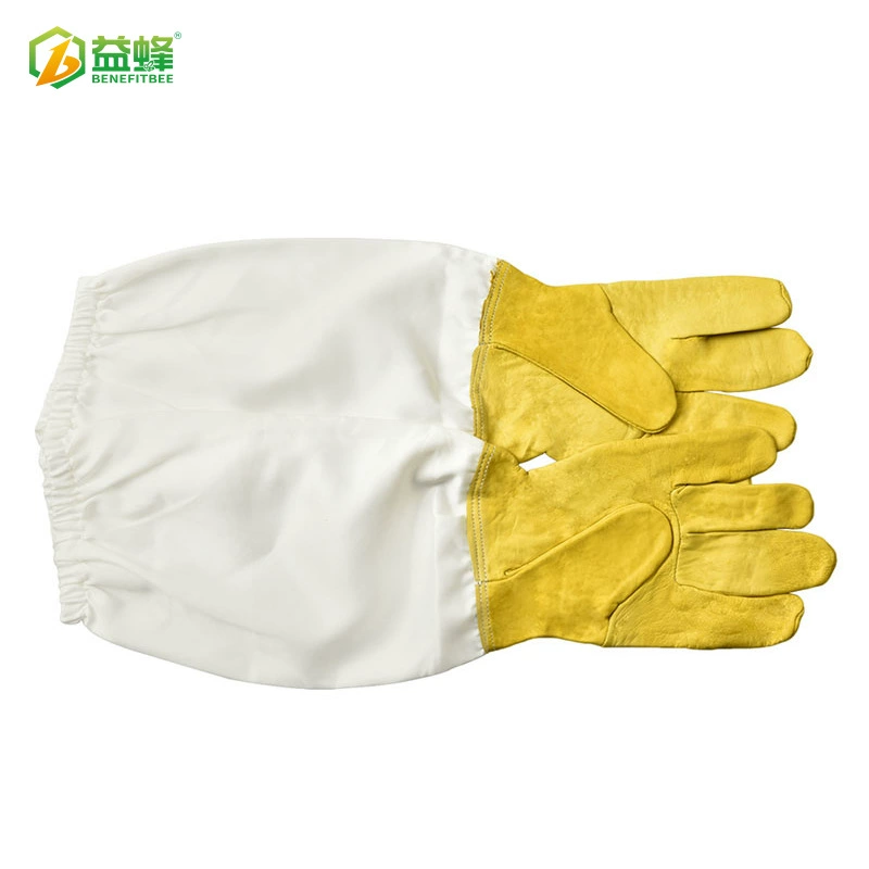 Трансграничные инструменты для пчеловодства Amazon Золотые перчатки для пчеловодства, защита от укусов пчел, защита от ударов, защита от порезов, перчатки из овчины
