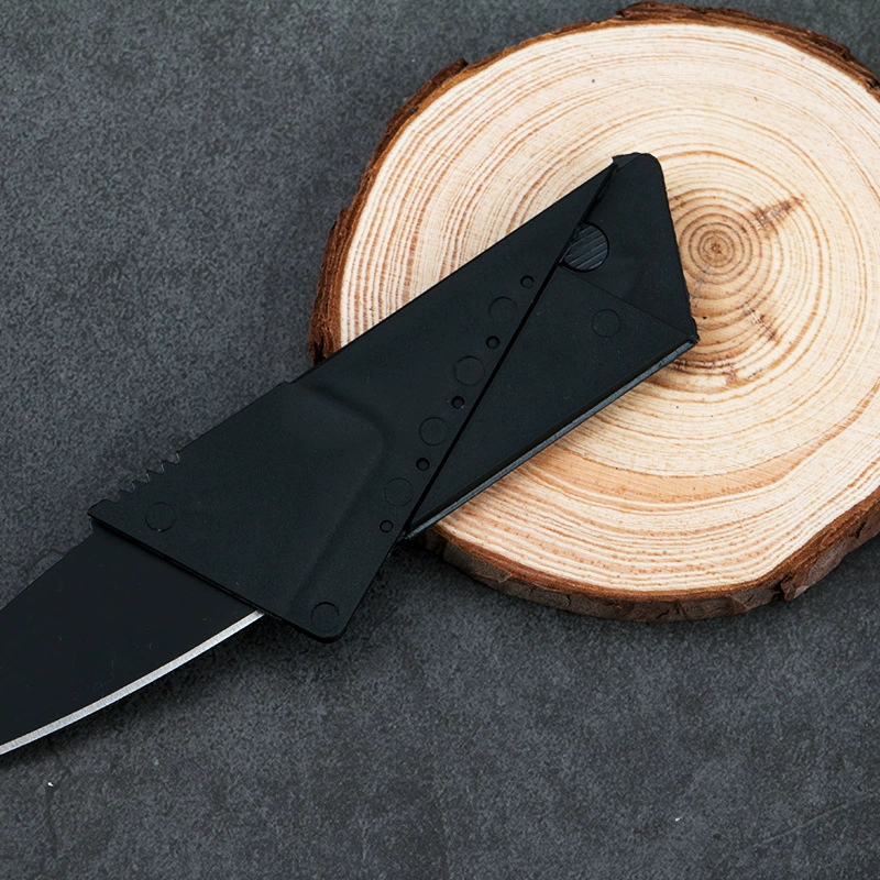 Card folding knife slim wallet-style multi-function, credit-card size, pocket folding blade