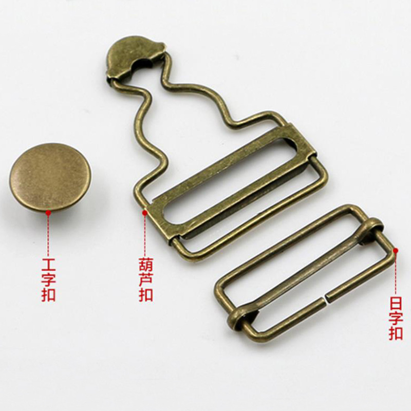 Fuente de la fábrica pantalones de suspensión hebilla de calabilla pantalones de mezclilla de metal hebilla de ropa de maternidad tipo de suspensión hebilla ajustable