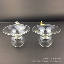 耐热玻璃金鱼茶漏不锈钢过滤网创意高颜值茶具茶道配件一体玻璃杯