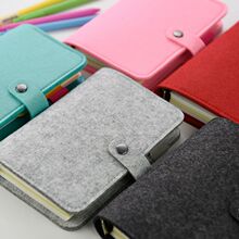 商务笔记本创意活页文具手账子A5A6毛毡日记本礼品手账本记事本