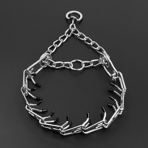 Manufacturer metal iron detachable dog training chain stimulation neck collar collar pet supplies dog necklace