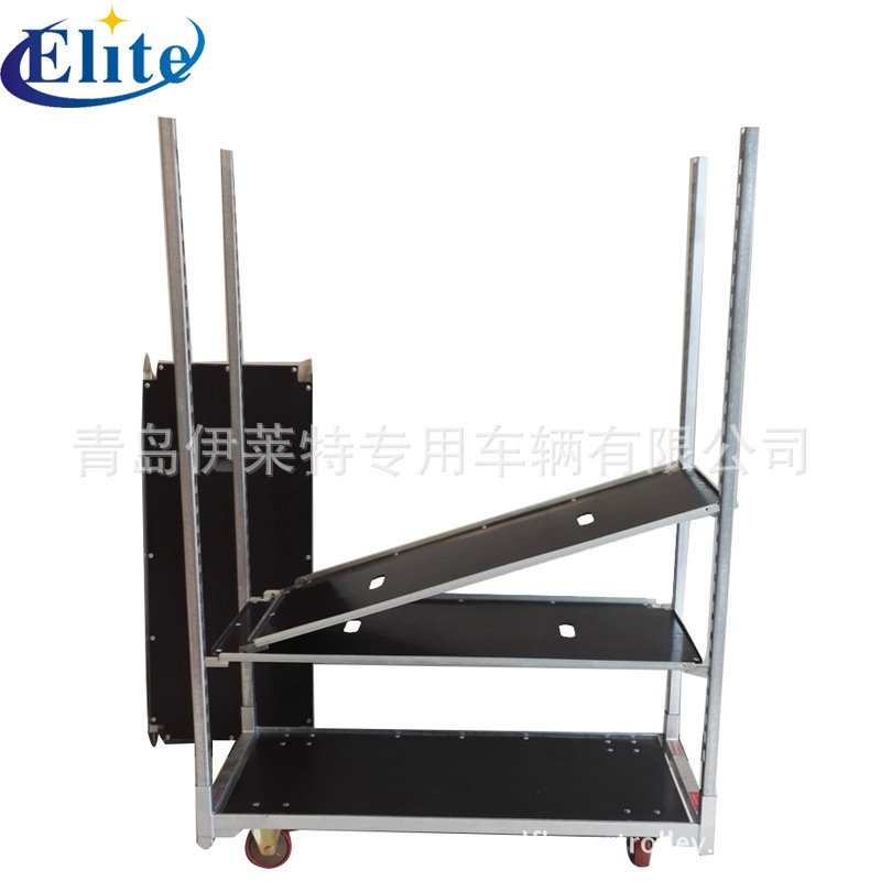 厂家直销园艺花架车，简单便捷的花卉台车， 运输多层周转车