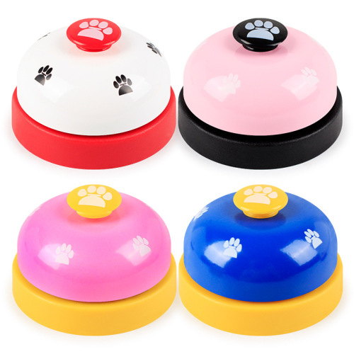 Dog Training Supplies Color Matching Footprints Fun Bell Dog Training Device Meal Bell Pet Training Device Dog Training Toys Wholesale