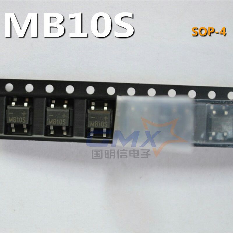 MB10S 0.5A 1000V SOP-4贴片整流器 整流桥 桥堆 全新现货大芯片