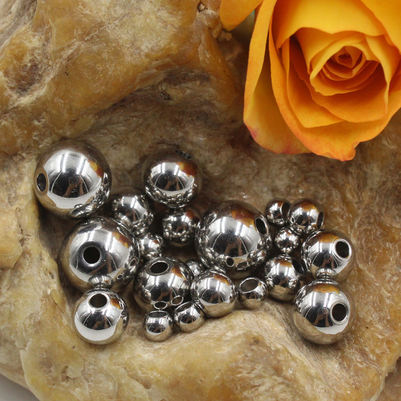 Round beads stainless steel