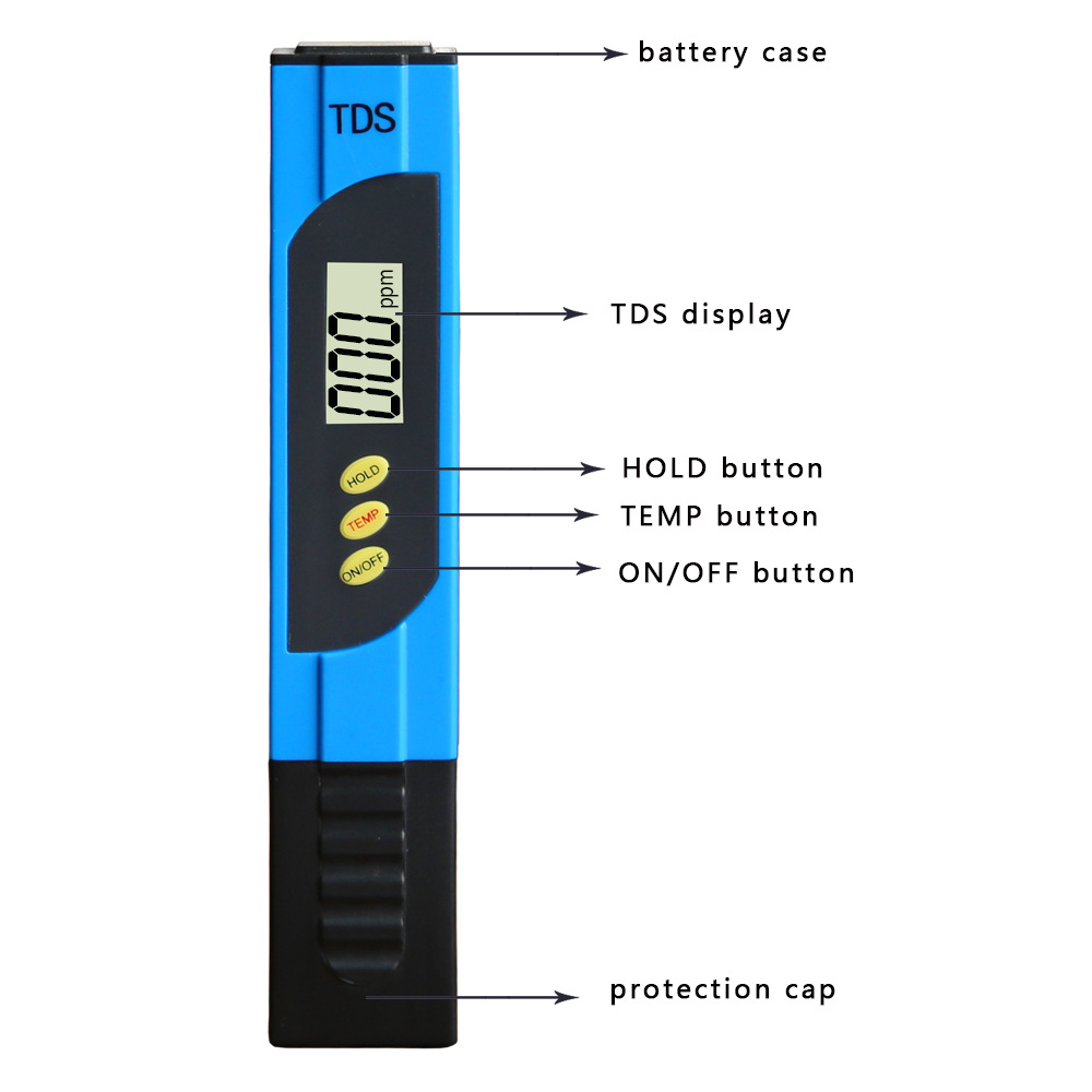 批发直供 纯净水TDS笔水质检测笔便携高精度大量程鱼缸导电笔