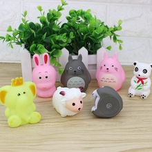 厂家自产搪胶玩具黄鸭宝宝戏水玩具洗澡儿童小动物捏捏叫发声玩具