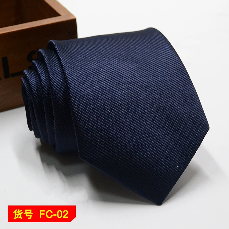Men's tie wholesale new spot business solid color striped 8C arrow blooming tie can be added to LOG