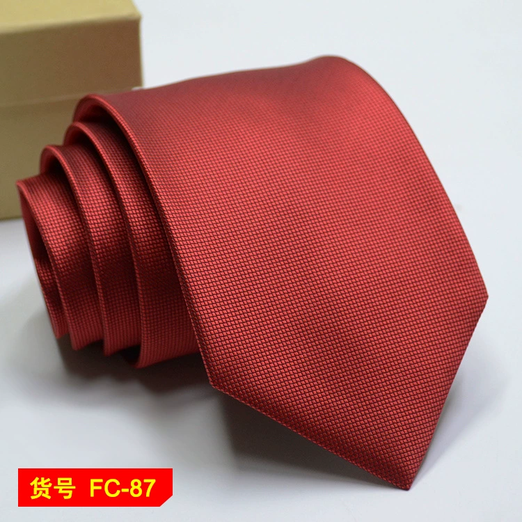 Men's tie wholesale new spot business solid color striped 8C arrow blooming tie can be added to LOG