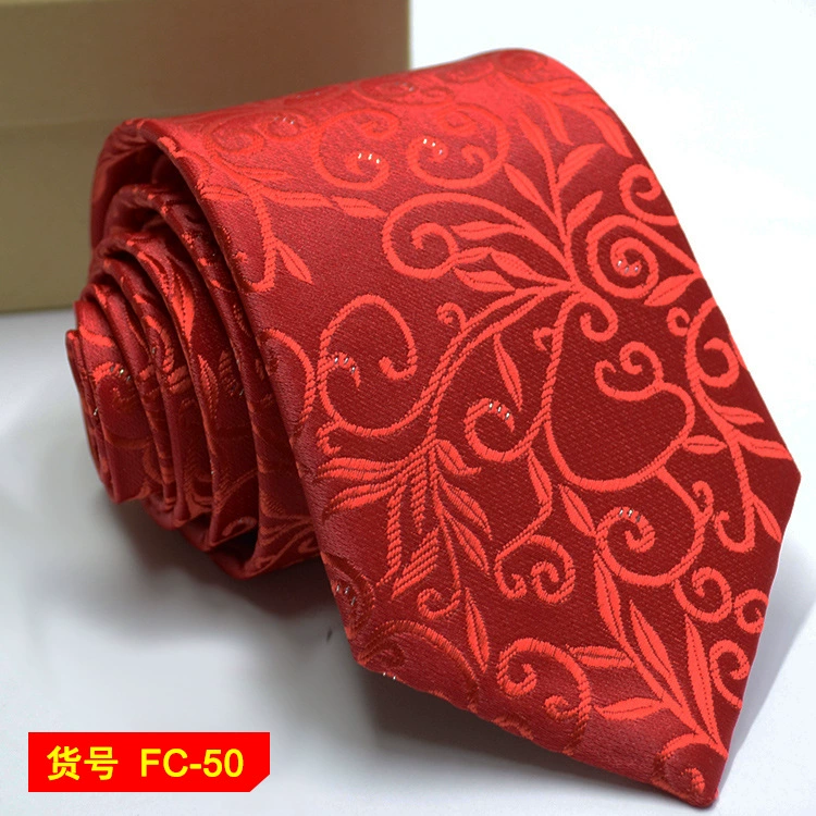 Men's tie wholesale new spot business solid color striped 8C arrow blooming tie can be added to LOG