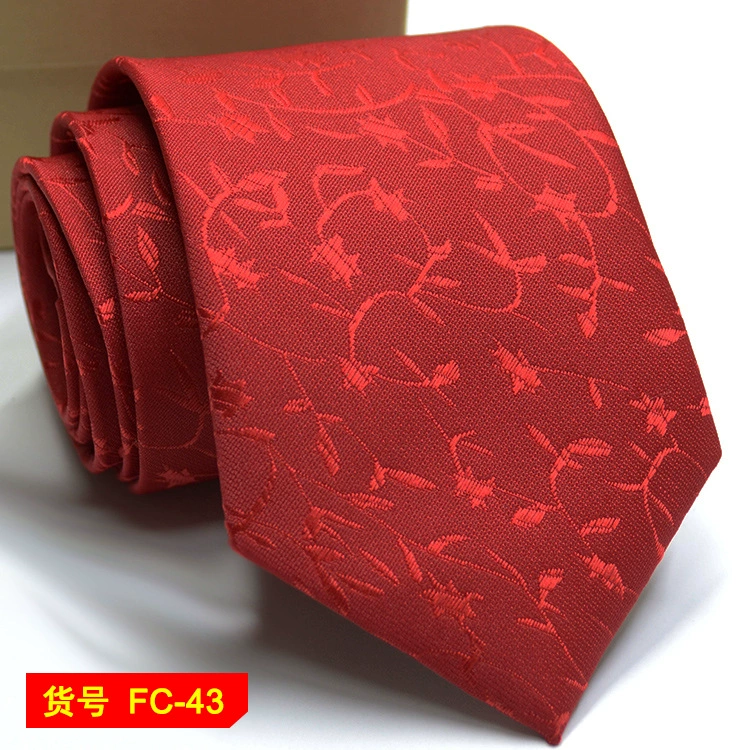 Men's tie wholesale new spot business solid color striped 8C arrow blooming tie can be added to LOG