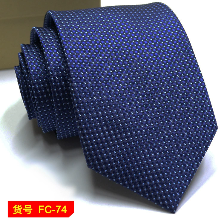 Men's tie wholesale new spot business solid color striped 8C arrow blooming tie can be added to LOG