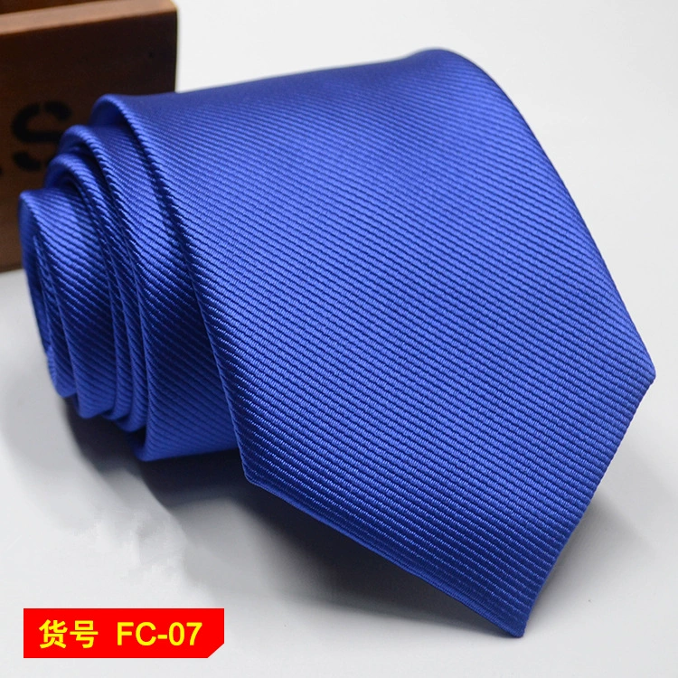 Men's tie wholesale new spot business solid color striped 8C arrow blooming tie can be added to LOG