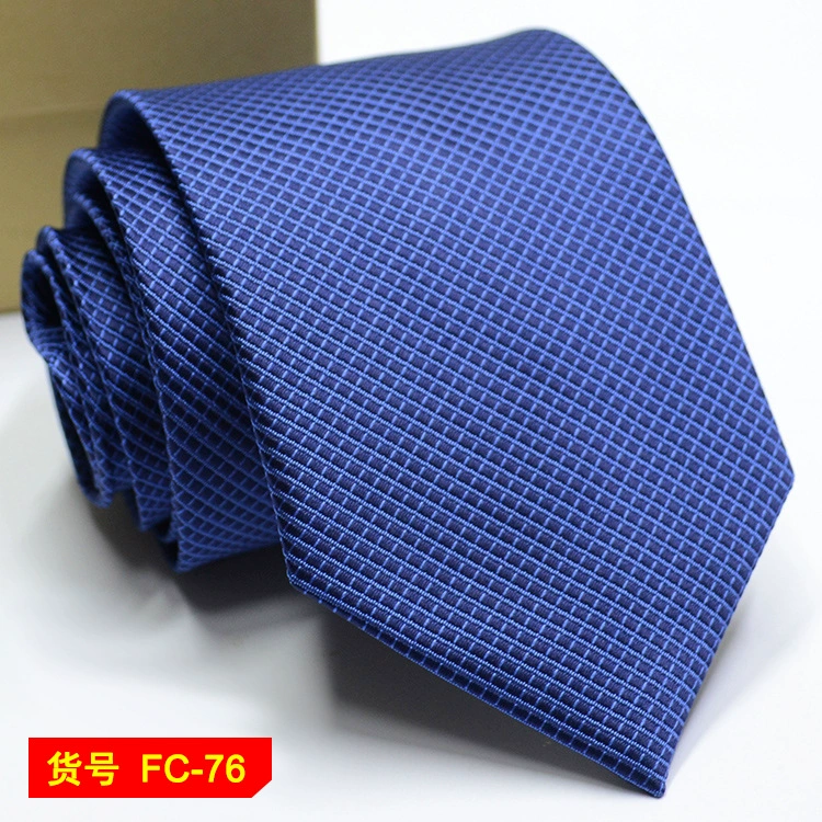 Men's tie wholesale new spot business solid color striped 8C arrow blooming tie can be added to LOG