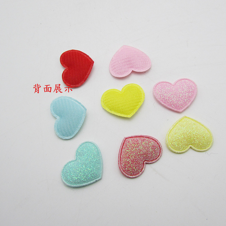 Estilo coreano oro rosa amor tela pegatinas accesorios para el cabello de los niños tocado hecho a mano DIY alas de Ángel material accesorios de la tarjeta de hornear