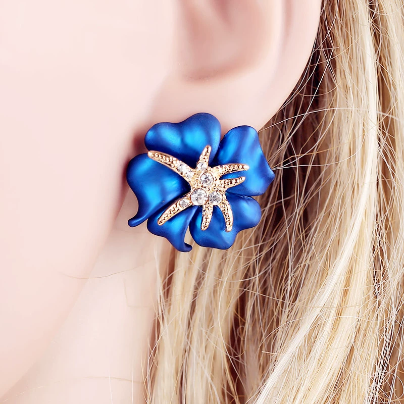 (Cross-border trading), three dimensional earrings, Aliexpress, Amazon, flowered