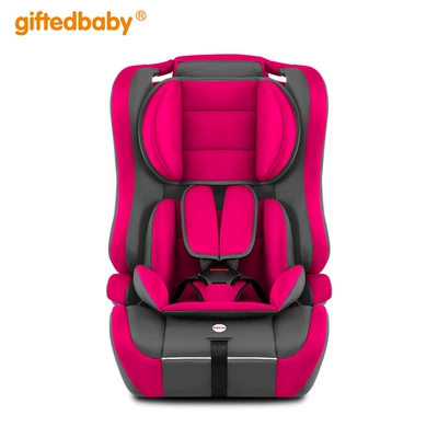 Car child safety seat Fabric Foam Booster Kids Carrier Toddler - pink-single-pack