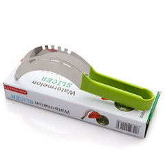 Colorful watermelon with cutting immersion handle, stainless steel household fruit slicer, watermelon cutting and dicing tool