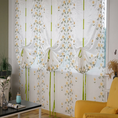 Manufactor wholesale Velcro partition Embroidery Curtains Window screening Roman blinds Sector curtain door curtain Shalian machining