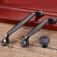 American black ORB handle, cabinet and wardrobe handles, minimalist European-style furniture handles, circular drawer pulls