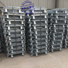 仓库笼折叠式带轮带盖中空板上货架网箱带盖可移动