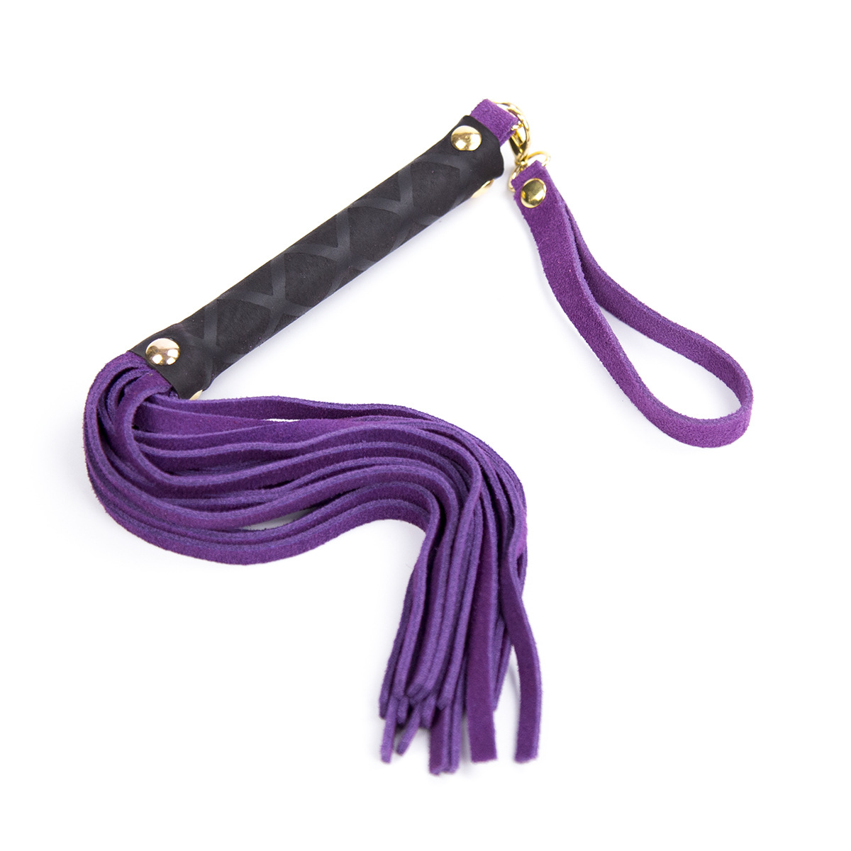 Tienda de la fábrica sexy de cuero negro látigo flojo látigo de piel de vaca sexy aleteo etapa accesorios juguetes de encuadernación suministro de la venta caliente