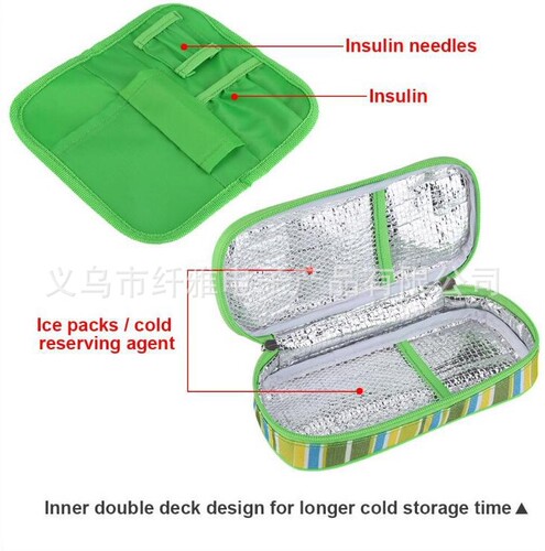 New environmentally friendly insulin refrigerated ice pack portable insulation bag wholesale refrigerated bag manufacturer 98g