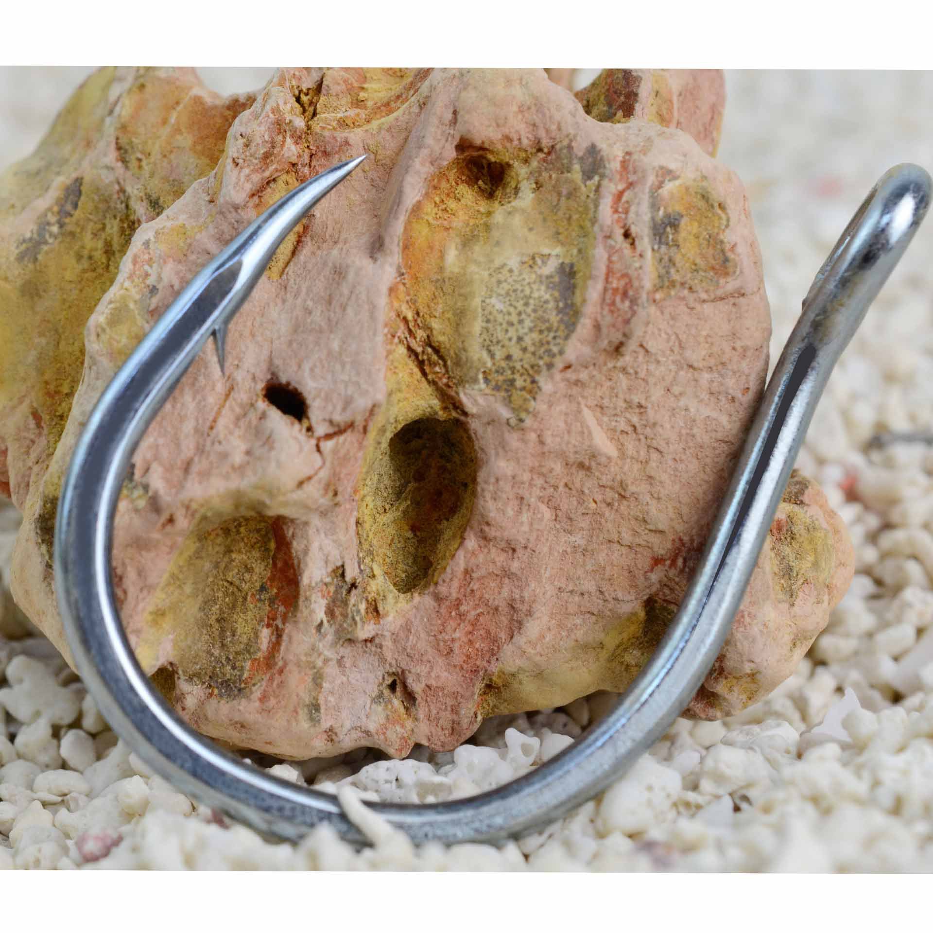 Qihu resistente pistola de oro gancho de pescado gancho de la placa de hierro 9985 boutique de esturión gancho de pesca al por mayor anti-corrosión anti-óxido pesca en el mar