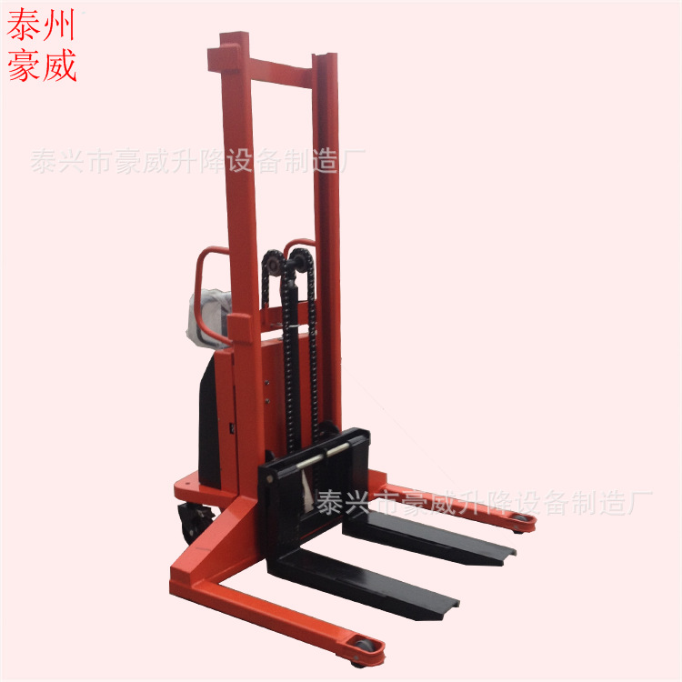 供应叉宽1M1.2M1.5M电动叉车堆高车 托盘装卸车 充电式液压升高机