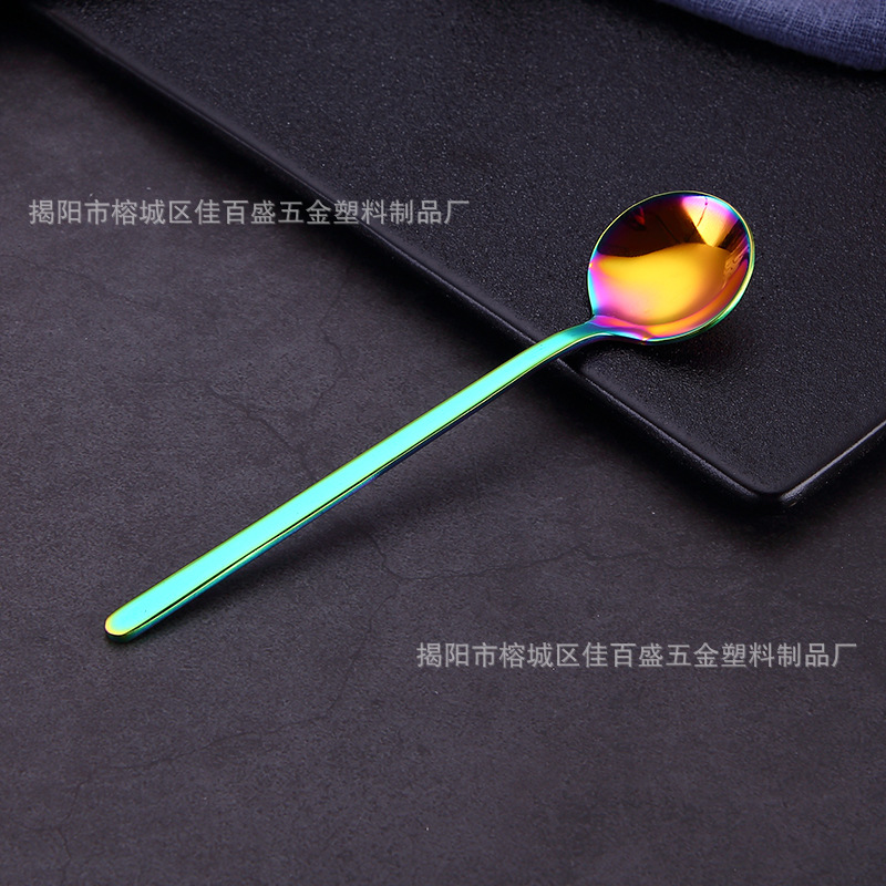 304 작은 둥근 숟가락 (매직 컬러)