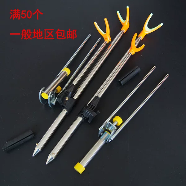 Stainless steel bracket fishing rod rack fishing chair battery bracket ground plug fishing rod bracket fishing gear supplies wholesale