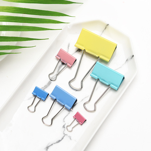 Professional production 51mm long tail clips, colorful metal clips, bulk tail clips, large size ticket clips, dropshipping one piece