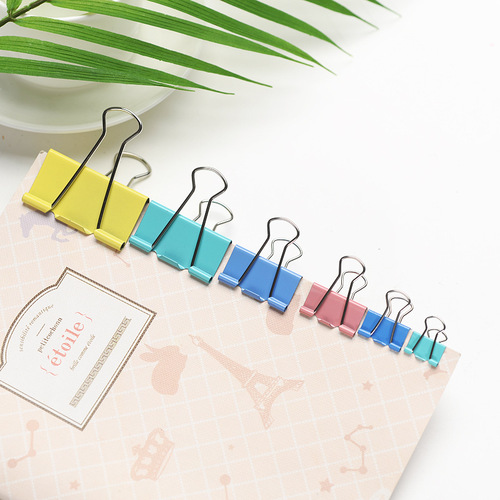 Professional production 51mm long tail clips, colorful metal clips, bulk tail clips, large size ticket clips, dropshipping one piece