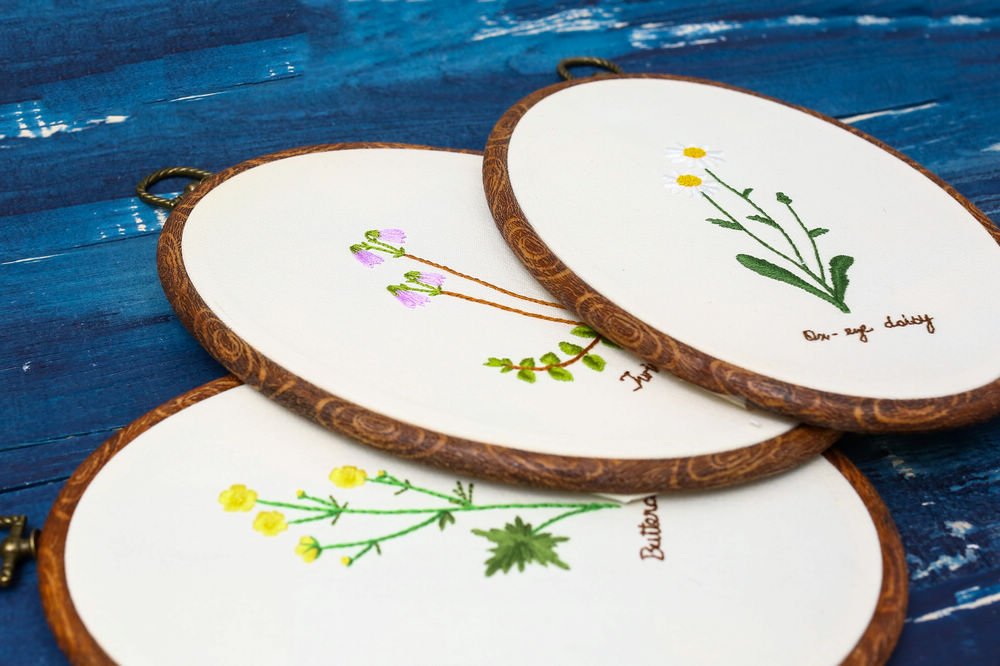 Lavanda flor hoja hermosa DIY material de bordado paquete auto-bordado tela arte nuevos guantes pieza traje de costura