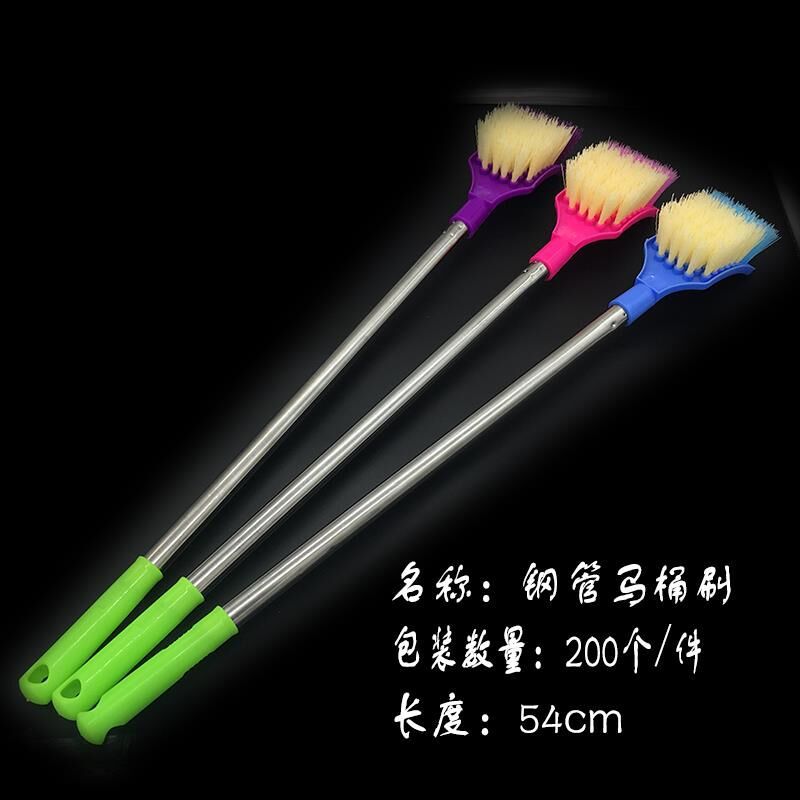 源头钢柄马桶刷 长柄厕所刷子卫生间清洁马桶刷义乌现货批发