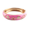 Dali fashion bracelet hot -selling popular women's classic cloisonne opening bracelets colorful flower F018C