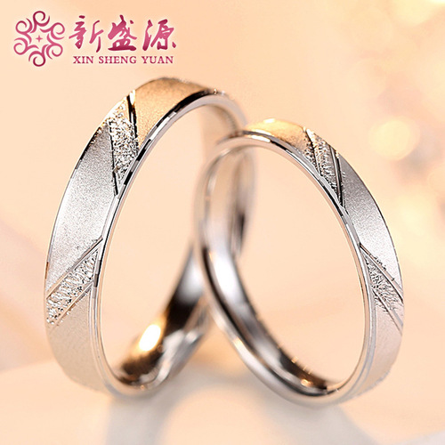 Korean personalized hand jewelry s925 sterling silver couple rings European and American men's and women's silver jewelry creative closed mouth rings wholesale