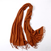 Colored cashmere, thin spring summer scarf, long demi-season keep warm cloak, from Malaysia