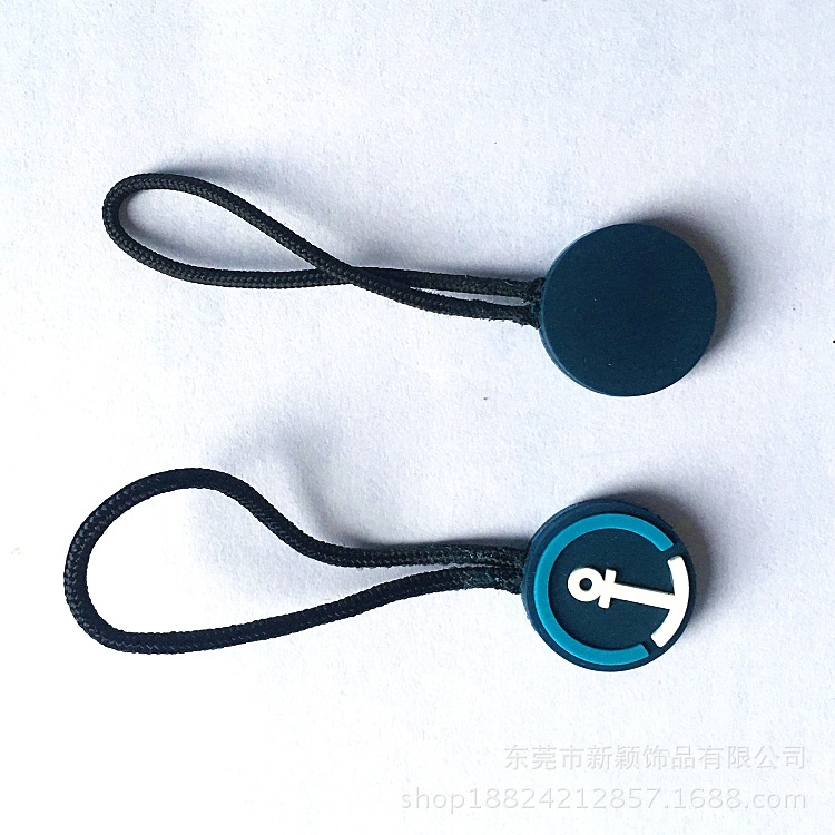 pvc软胶公仔拉片香味硅胶唛创意箱包拉链头公仔手袋拉链头