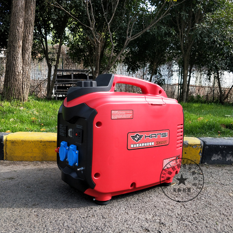 2kw数码变频发电机 便携式静音发电机组HS2000T小型汽油发电机