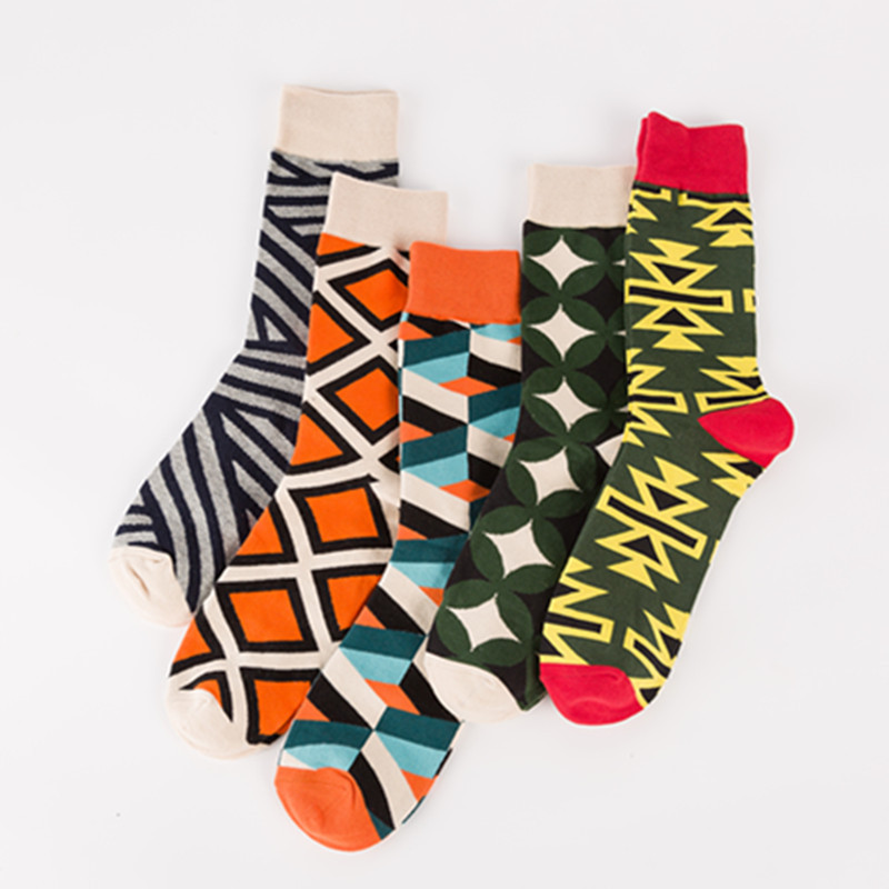Autumn And Winter Casual Socks Street Skateboard Socks Happy Colorful Socks_maomaolike.com