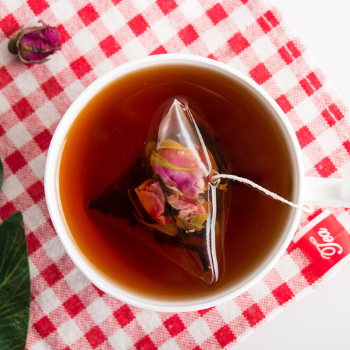 Rose Pu-erh Tea Real Fruit Tea Triangle Tea Bag Herbal Tea Rose Tea Tea Bag Tea Leaves Gift Box
