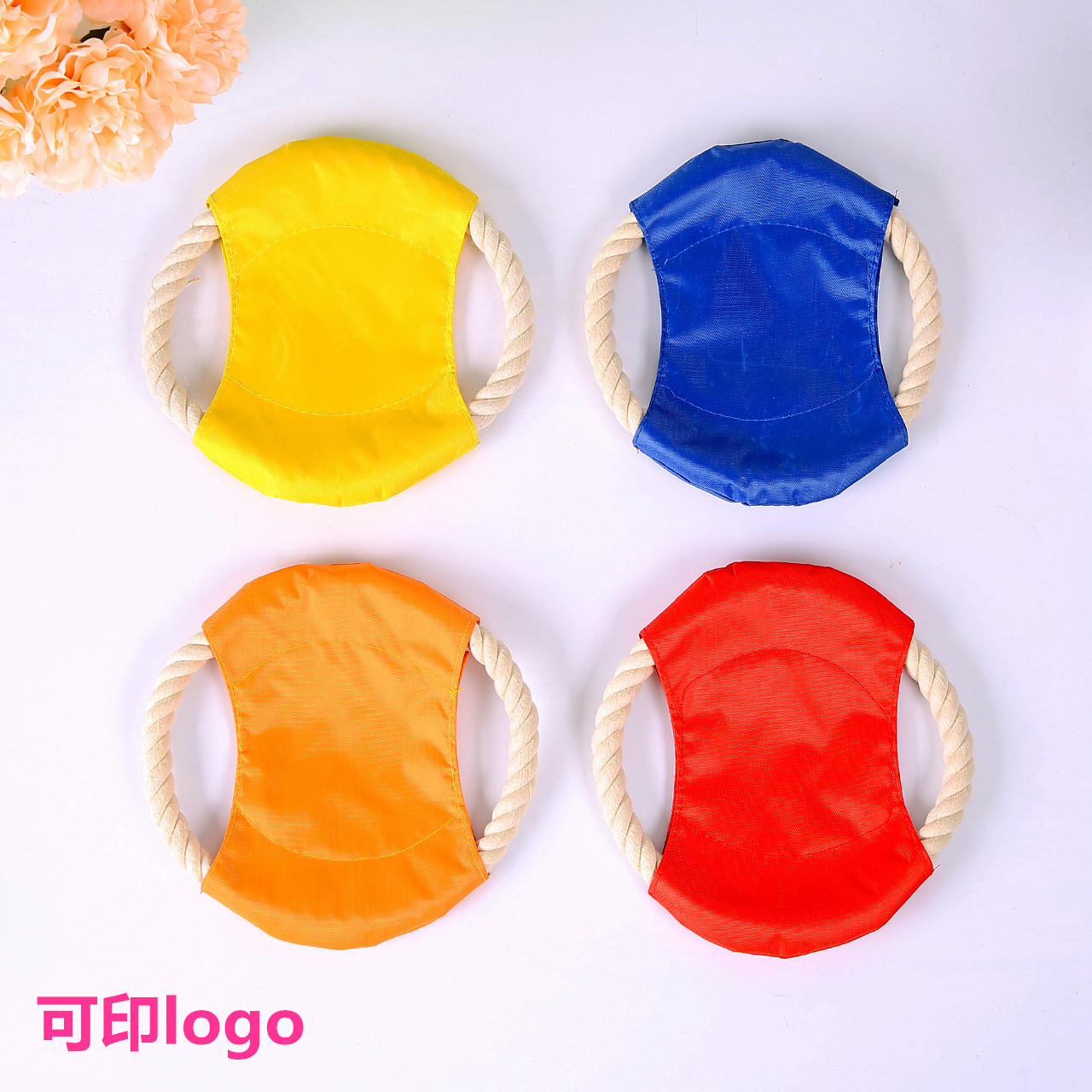 Frisbee de algodón para mascotas, juguetes de entrenamiento para perros, dientes molares para mascotas, juguetes para perros, comercio exterior, Frisbee especial para perros