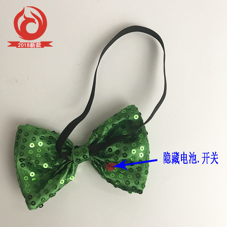 Luminosa pajarita LED pajarita luminosa etapa rendimiento Navidad Halloween Pascua REUNIÓN ANUAL