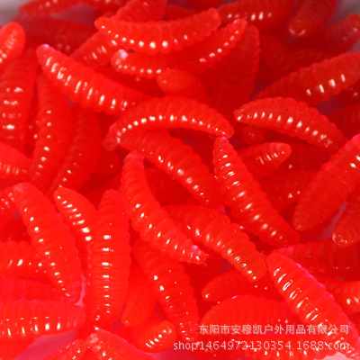 Fábrica al por mayor de cebo suave pan gusano Luya cebo biónico gusano suave crucian Carpa/hierba carpa cebo falso AliExpress
